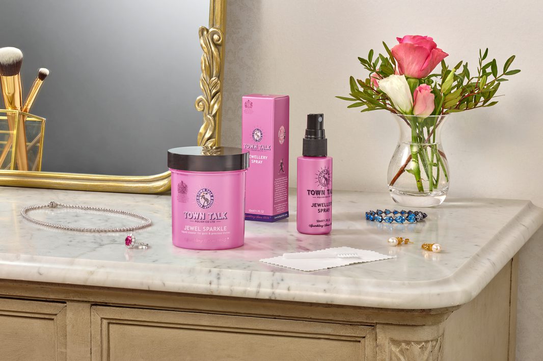 Products for cleaning jewellery with gemstones from Town Talk Polish Co.